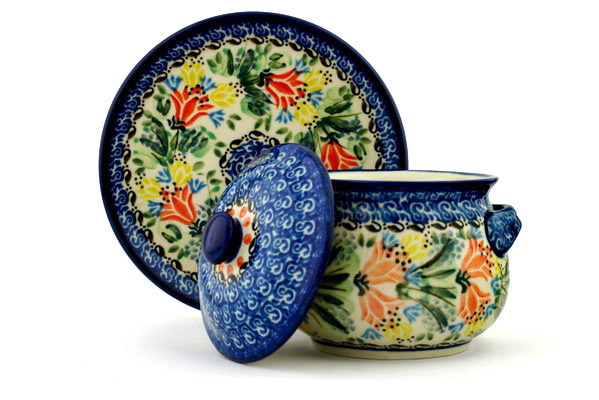 Bouillon Cup with Lid and Saucer 13 oz