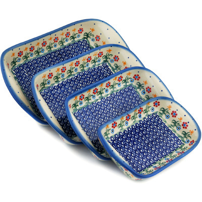 Set of 4 Rectangular Bakers 11"