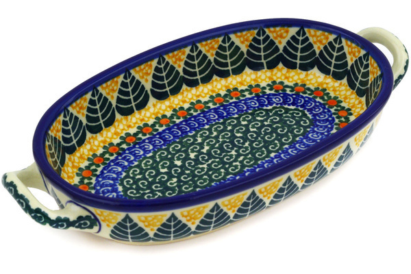 Oval Baker with Handles 9"