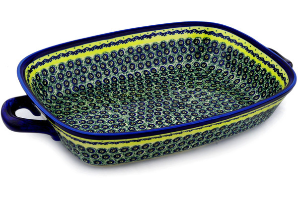 Rectangular Baker with Handles 19"