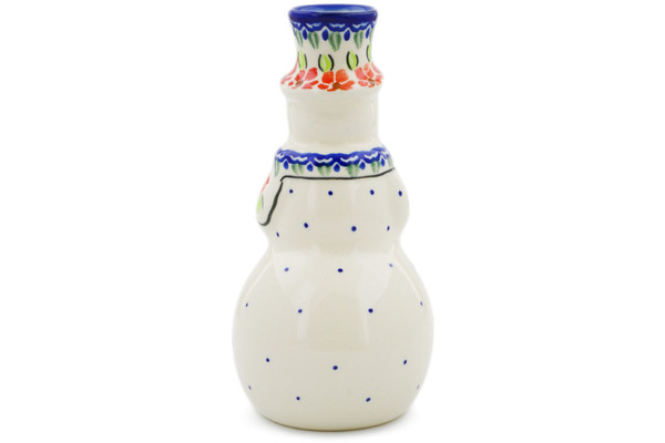 Snowman Candle Holder 6"