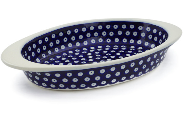 Oval Baker with Handles 13"