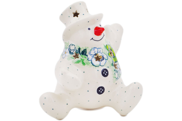Snowman Candle Holder 4"