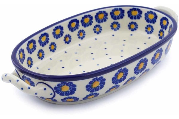 Oval Baker with Handles 9"