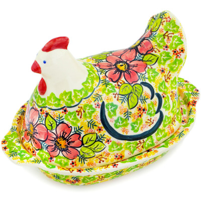 Hen Shaped Jar 9"