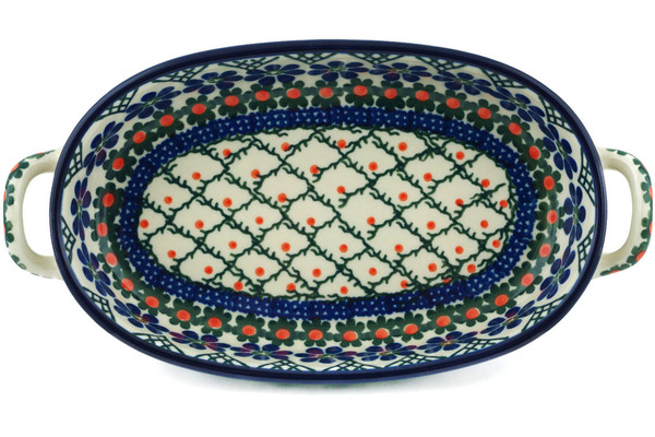 Oval Baker with Handles 9"