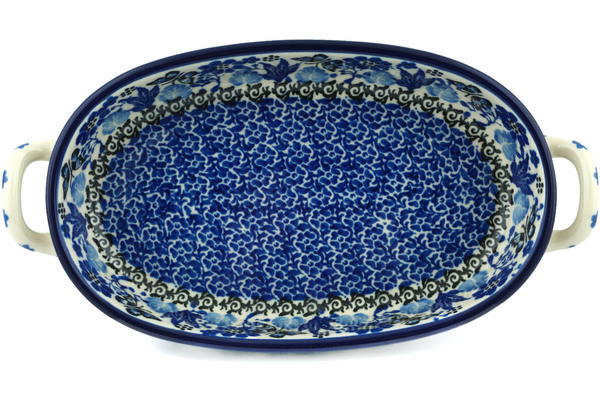 Oval Baker with Handles 9"