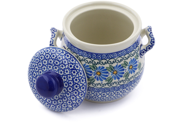 Jar with Lid and Handles 6"