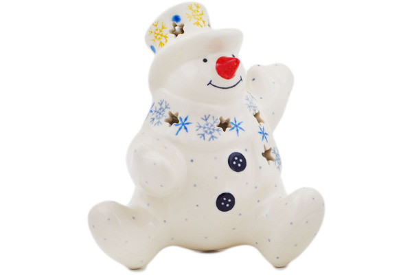 Snowman Candle Holder 4"