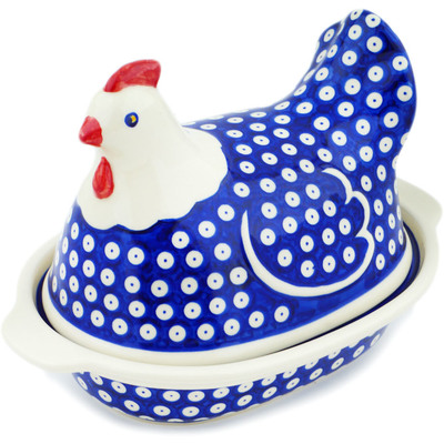 Hen Shaped Jar 9"