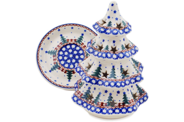 Christmas Tree Candle Holder 7"