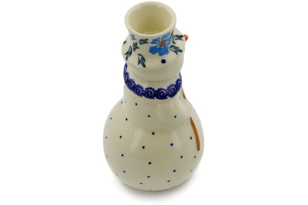 Snowman Candle Holder 6"