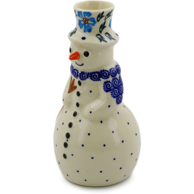 Snowman Candle Holder 6"