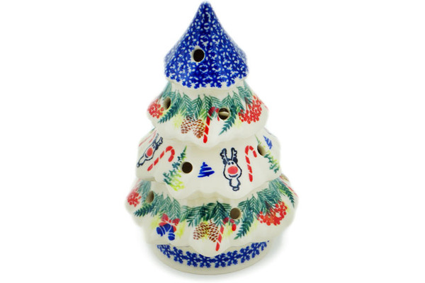 Christmas Tree Candle Holder 7"