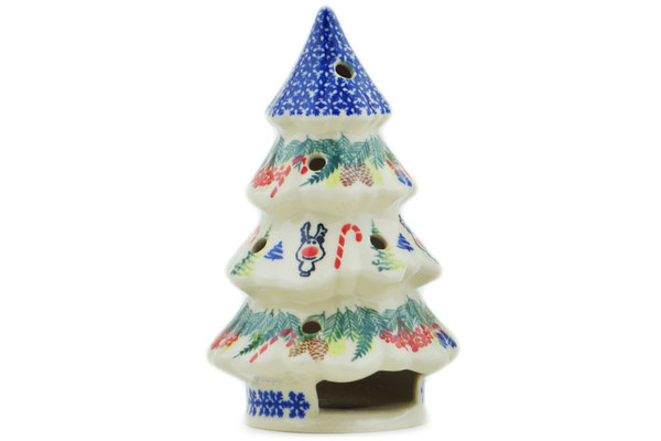 Christmas Tree Candle Holder 7"