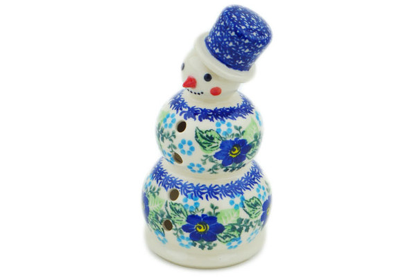 Snowman Candle Holder 6"