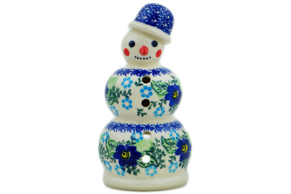 Snowman Candle Holder 6"