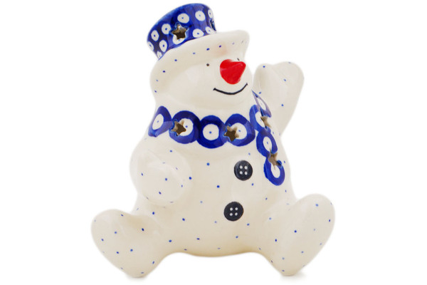 Snowman Candle Holder 4"