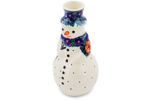 Snowman Candle Holder 6"