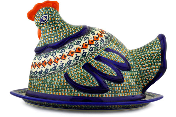 Dish with Hen Cover 14"