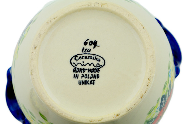 Jar with Lid and Handles 9"