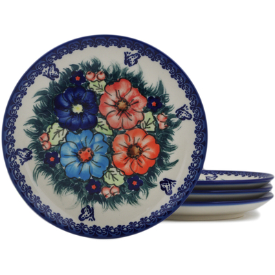 Set of 4 dessert plates 