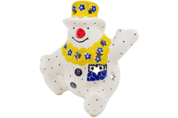 Snowman Candle Holder 4"