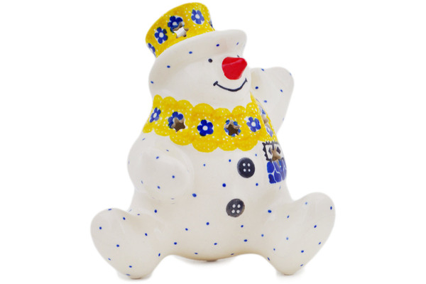 Snowman Candle Holder 4"