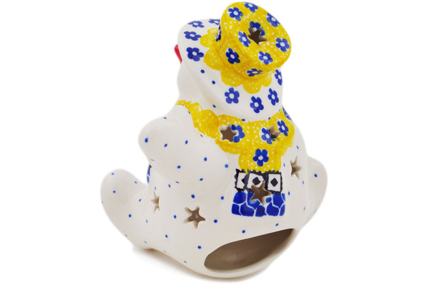 Snowman Candle Holder 4"