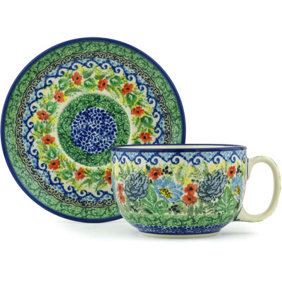 Cup with Saucer 13 oz