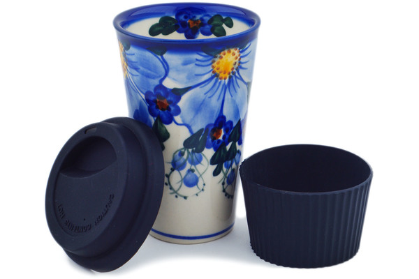 Travel Coffee Mug with Muliticolor Sleeve