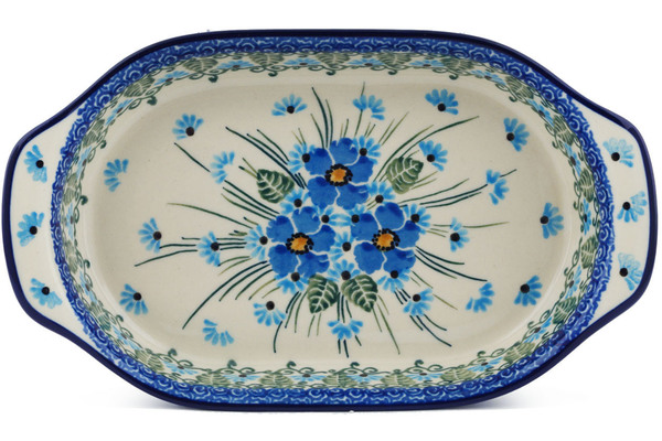 Oval Baker with Handles 8"