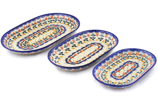 Set of 3 Platters 13"