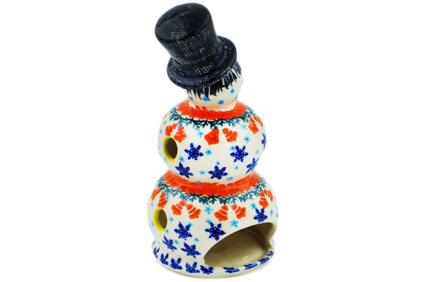 Snowman Candle Holder 5"