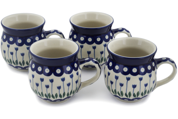 Set of Four 12 oz Bubble Mugs