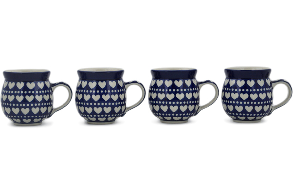 Set of Four 12 oz Bubble Mugs