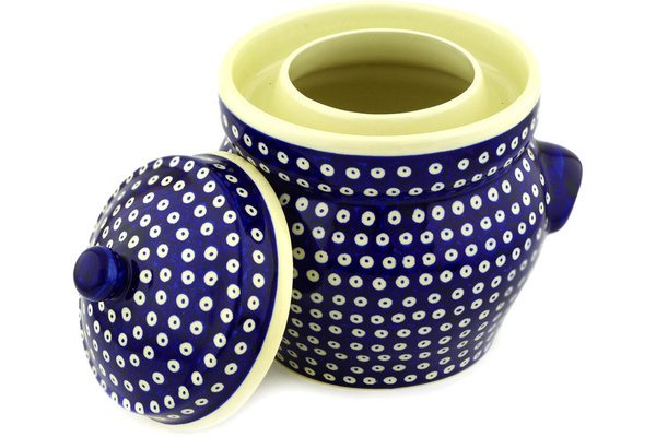 Jar with Lid and Handles 10"