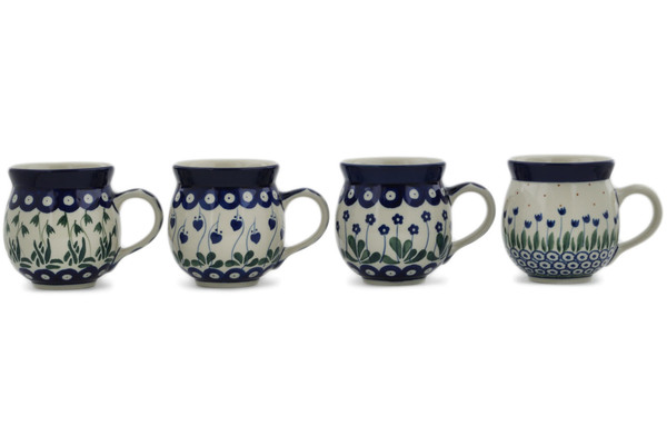 Set of Four 12 oz Bubble Mugs