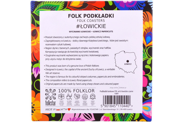 Set of 6 Coasters 4"