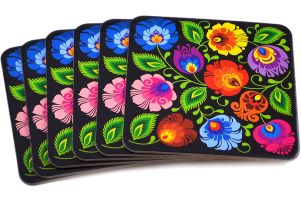Set of 6 Coasters 4"