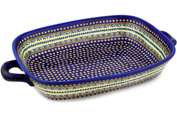 Rectangular Baker with Handles 19"