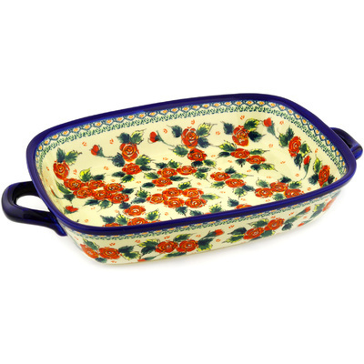Rectangular Baker with Handles 19"