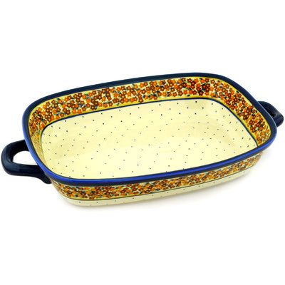 Rectangular Baker with Handles 19"