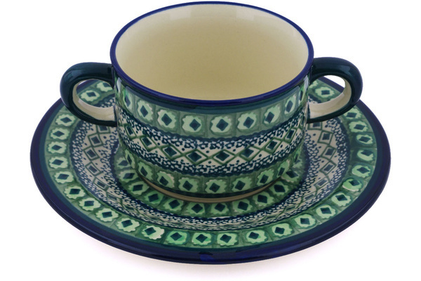 Bouillon Cup with Saucer 13 oz