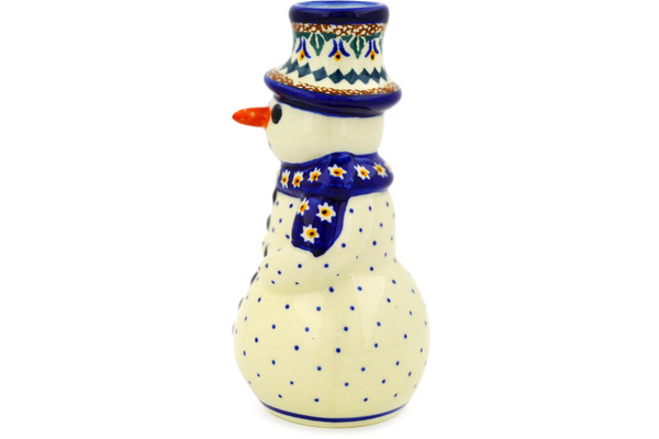 Snowman Candle Holder 6"