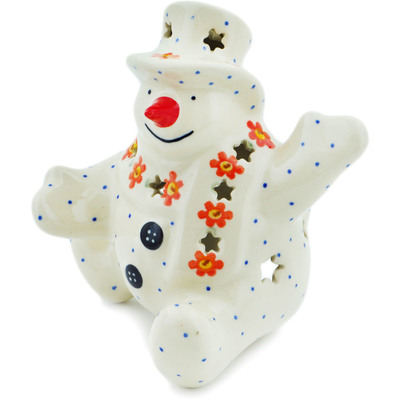 Snowman Candle Holder 4"