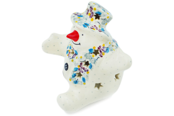 Snowman Candle Holder 4"