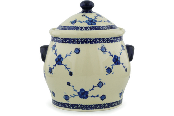 Jar with Lid and Handles 11"