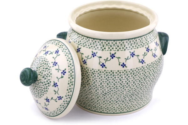 Jar with Lid and Handles 11"