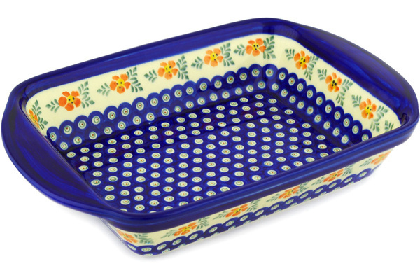 Rectangular Baker with Handles 14"